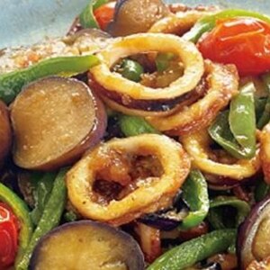 いかと夏野菜の南蛮漬